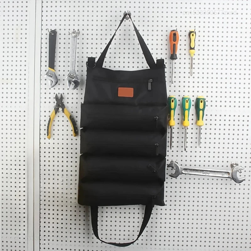 Multi-Purpose Tool Roll with 5 Zipped Pockets